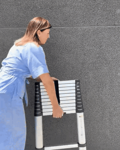 Echelle Télescopique Polyvalente 4,10M – Légère, Sécurisée et Facile à Ranger 🔧