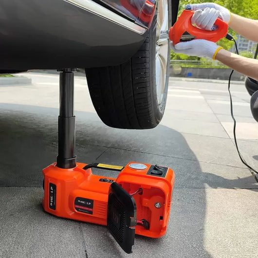Live Cric- Kit d'urgence essentiels pour la réparation automobile🛠️ - Cric hydraulique électrique 12V pour voitures