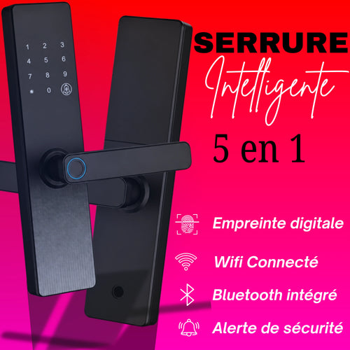 Serrure Intelligente Connectée 5-en-1 de luxe