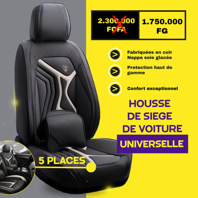 TIKK - conakry - Housses de Siège Universelles 5 Places en Cuir